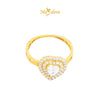 MASDORA 916 Gold Ring Rings Cincin Emas ~ Heart Cut Engagementt (EMAS 916/22K)