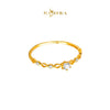 MASDORA 916 Gold Ring Rings Cincin Emas ~ Sparkling Rhombic Solitaire (EMAS 916/22K)