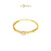 MASDORA 916 Gold Ring Rings Cincin Emas ~ Sparkling Rhombic Solitaire (EMAS 916/22K)