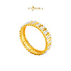 MASDORA 916 Gold Ring Rings Cincin Emas ~ Duotone Rail Cutting Band (EMAS 916/22K)