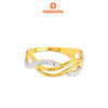MASDORA 916 Gold Ring Rings Cincin Emas ~ Duotone Vein New Fashion (EMAS 916/22K)