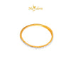 MASDORA 916 Gold Ring Rings Cincin Emas ~ Duotone Zircon Diamond Cut (EMAS 916/22K)