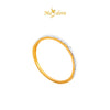 MASDORA 916 Gold Ring Rings Cincin Emas ~ Duotone Zircon Diamond Cut (EMAS 916/22K)