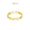 MASDORA 916 Gold Ring Rings Cincin Emas ~ Golden Quaint Band (EMAS 916/22K)