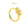 MASDORA 916 Gold Ring Rings Cincin Emas ~ Sparkling Honey Bee (EMAS 916/22K)