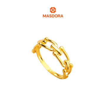 MASDORA 916 Gold Ring Rings Cincin Emas ~ Golden Half Hardware (EMAS 916/22K)