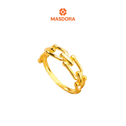 MASDORA 916 Gold Ring Rings Cincin Emas ~ Golden Half Hardware (EMAS 916/22K)