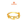 MASDORA 916 Gold Ring Rings Cincin Emas ~ Golden Half Hardware (EMAS 916/22K)