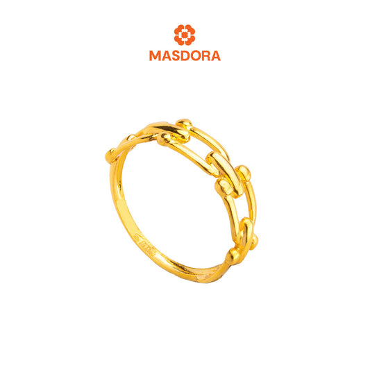 MASDORA 916 Gold Ring Rings Cincin Emas ~ Golden Half Hardware (EMAS 916/22K)