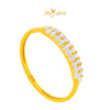 MASDORA 916 Gold Ring Rings Cincin Emas ~ Sparkling Caterpillar (EMAS 916/22K)