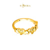 MASDORA 916 Gold Ring Rings Cincin Emas ~ HG Golden Half Interlaced (EMAS 916/22K)