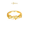 MASDORA 916 Gold Ring Rings Cincin Emas ~ HG Golden Half Interlaced (EMAS 916/22K)