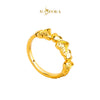 MASDORA 916 Gold Ring Rings Cincin Emas ~ HG Golden Half Interlaced (EMAS 916/22K)