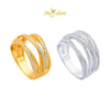 MASDORA 916 Gold Ring Rings Cincin Emas ~ Sparkling BellaLi (EMAS 916/22K)