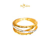 MASDORA 916 Gold Ring Rings Cincin Emas ~ Quadruple Cross (EMAS 916/22K)