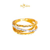 MASDORA 916 Gold Ring Rings Cincin Emas ~ Quadruple Cross (EMAS 916/22K)