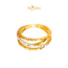 MASDORA 916 Gold Ring Rings Cincin Emas ~ Quadruple Cross (EMAS 916/22K)