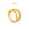 MASDORA 916 Gold Ring Rings Cincin Emas ~ Sparkling BellaLi (EMAS 916/22K)