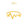 MASDORA 916 Gold Ring Rings Cincin Emas ~ Golden Heartbeat (EMAS 916/22K)