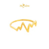 MASDORA 916 Gold Ring Rings Cincin Emas ~ Golden Heartbeat (EMAS 916/22K)