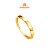 MASDORA 916 Gold Ring Rings Cincin Emas ~ Golden Curvy Leena (EMAS 916/22K)