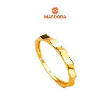 MASDORA 916 Gold Ring Rings Cincin Emas ~ Golden Curvy Leena (EMAS 916/22K)