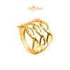 MASDORA 916 Gold Ring Rings Cincin Emas ~ Golden Triple Ripple  (EMAS 916/22K)