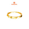 MASDORA 916 Gold Ring Rings Cincin Emas ~ Golden Curvy Leena (EMAS 916/22K)