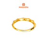 MASDORA 916 Gold Ring Rings Cincin Emas ~ Golden Curvy Leena (EMAS 916/22K)