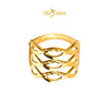 MASDORA 916 Gold Ring Rings Cincin Emas ~ Golden Triple Ripple  (EMAS 916/22K)