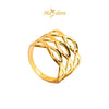 MASDORA 916 Gold Ring Rings Cincin Emas ~ Golden Triple Ripple  (EMAS 916/22K)