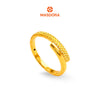 MASDORA 916 Gold Ring Rings Cincin Emas ~ HG Golden Split Cutting (EMAS 916/22K)