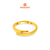 MASDORA 916 Gold Ring Rings Cincin Emas ~ HG Golden Split Cutting (EMAS 916/22K)