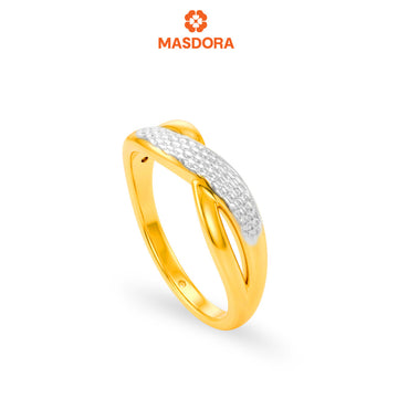 MASDORA 916 Gold Ring Rings Cincin Emas ~ HG Duotone Mega Sincere (EMAS 916/22K)