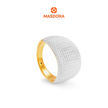 MASDORA 916 Gold Ring Rings Cincin Emas ~ HG Duotone Oro Diamond Glitz (EMAS 916/22K)