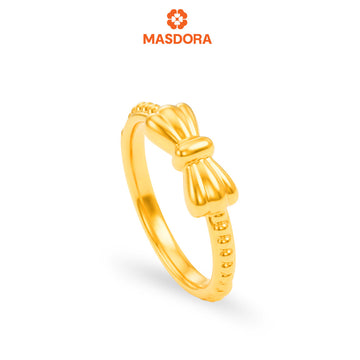 MASDORA 916 Gold Ring Rings Cincin Emas ~ HG Golden Adhere Ribbon (EMAS 916/22K)