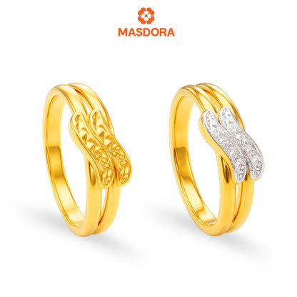 MASDORA 916 Gold Ring Rings Cincin Emas ~ HG Double Sincere (EMAS 916/22K)