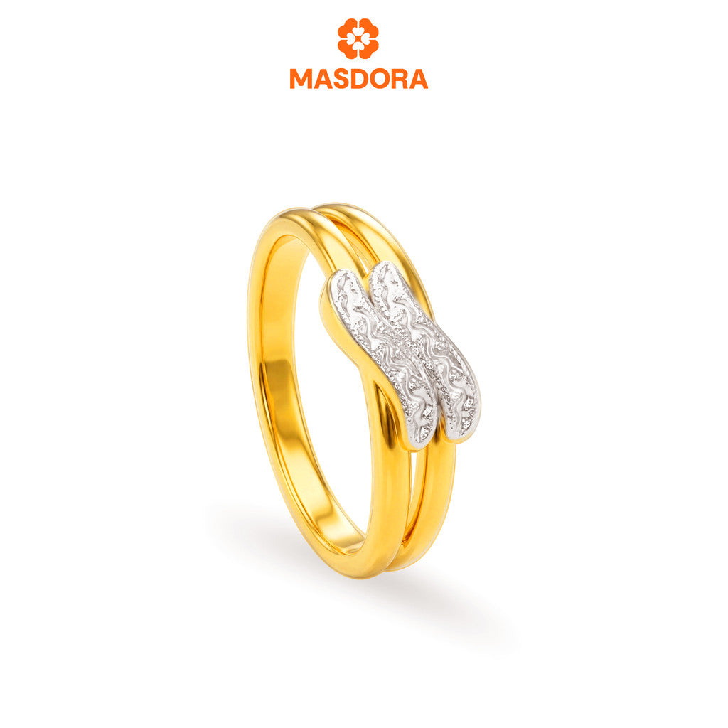 MASDORA 916 Gold Ring Rings Cincin Emas ~ HG Double Sincere (EMAS 916/22K)