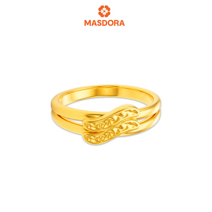 MASDORA 916 Gold Ring Rings Cincin Emas ~ HG Double Sincere (EMAS 916/22K)
