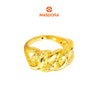 MASDORA 916 Gold Ring Rings Cincin Emas ~ HG Golden Rounded Coco Cutting (EMAS 916/22K)