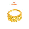 MASDORA 916 Gold Ring Rings Cincin Emas ~ HG Golden Rounded Coco Cutting (EMAS 916/22K)
