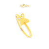 MASDORA 916 Gold Ring Rings Cincin Emas ~ Minimalist Sparkling Butterfly (EMAS 916/22K)