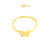 MASDORA 916 Gold Ring Rings Cincin Emas ~ Minimalist Sparkling Butterfly (EMAS 916/22K)