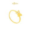 MASDORA 916 Gold Ring Rings Cincin Emas ~ Minimalist Sparkling Butterfly (EMAS 916/22K)