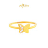 MASDORA 916 Gold Ring Rings Cincin Emas ~ Minimalist Sparkling Butterfly (EMAS 916/22K)