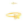 MASDORA 916 Gold Ring Rings Cincin Emas ~ Minimalist Sparkling Butterfly (EMAS 916/22K)
