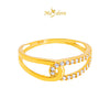MASDORA 916 Gold Ring Rings Cincin Emas ~ Sparkling Cross Links (EMAS 916/22K)