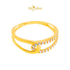 MASDORA 916 Gold Ring Rings Cincin Emas ~ Sparkling Cross Links (EMAS 916/22K)