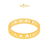 MASDORA 916 Gold Ring Rings Cincin Emas ~ Minimalist Roman Band (EMAS 916/22K)