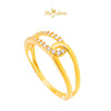 MASDORA 916 Gold Ring Rings Cincin Emas ~ Sparkling Cross Links (EMAS 916/22K)